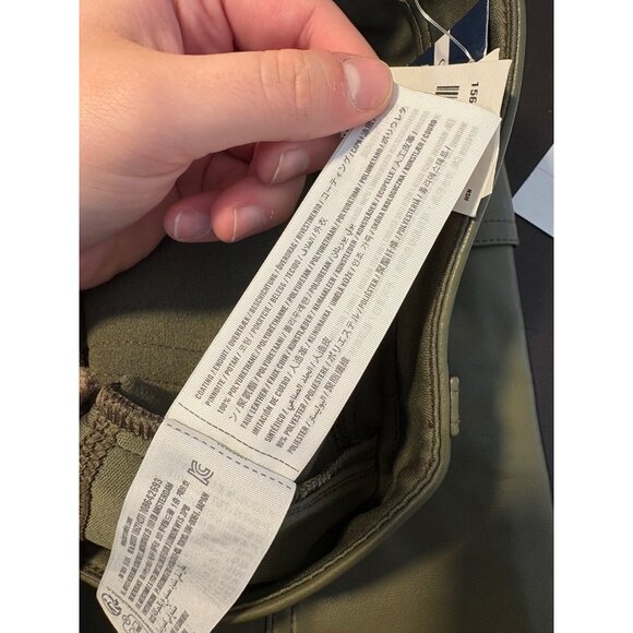 NEW Abercrombie & Fitch Curve Love 90's Cargo High-Rise Vegan Leather Trousers - Picture 12 of 15